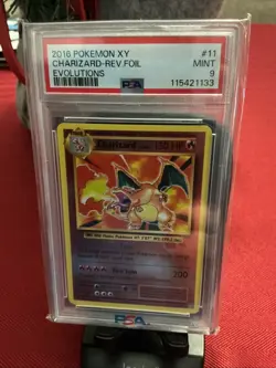 Pokemon 2016 XY #11 Charizard Rev Foil Evolutions PSA 9 - Image 1