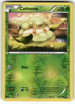 Cottonee Boundaries Crossed Common,Reverse Holo Pokemon Moderately played - Image 1