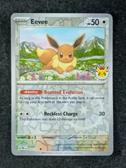 2025 Pokemon EEVEE #074/131 Prismatic Evolutions Pokemon Day Promo English (C) - Image 1