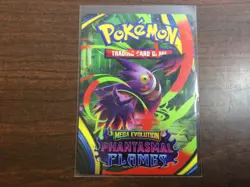 Phantasmal Flames Mega Gengar EX Trainer Tips Art Card & Checklist Pokemon TCG - Image 1