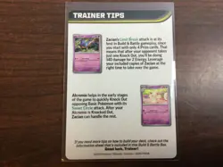 Phantasmal Flames Mega Gengar EX Trainer Tips Art Card & Checklist Pokemon TCG - Image 2
