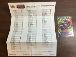 Phantasmal Flames Mega Gengar EX Trainer Tips Art Card & Checklist Pokemon TCG - Image 3