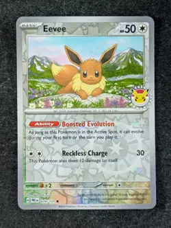 2025 Pokemon EEVEE #074/131 Prismatic Evolutions Pokemon Day Promo English (B) - Image 1