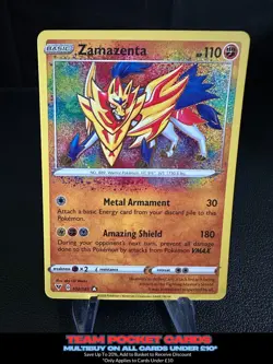 Zamazenta 102/185 Amazing Rare, Vivid Voltage, Pokemon, NM - Image 1
