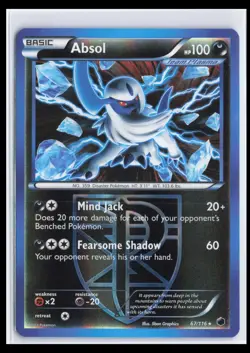 Pokemon Plasma Freeze 67/116 Absol (Team Plasma) Reverse Holo LP-NM - Image 1