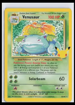 Venusaur Holo Pokemon Celebrations Classic Collection 15/102 Near Mint NM WH1 - Image 1