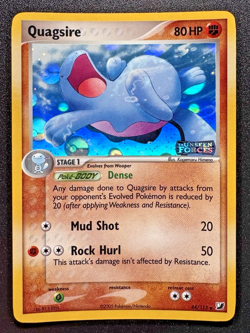 Misprint Quagsire 44/115 EX Unseen Forces Pokemon Card Reverse Holo Near Mint - Image 1