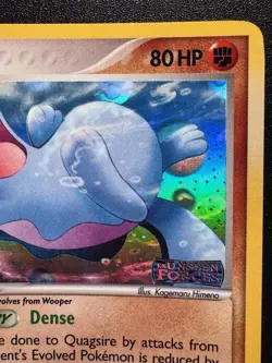 Misprint Quagsire 44/115 EX Unseen Forces Pokemon Card Reverse Holo Near Mint - Image 4