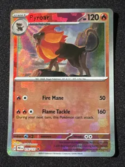 Pyroar 16/131 Pokeball Prismatic Evolutions PRE -Near Mint- Pokemon TCG - Image 1
