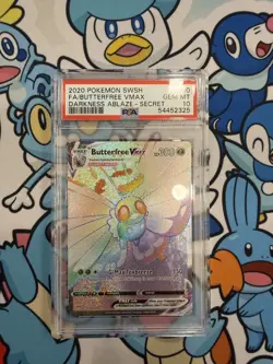 2020 Pokemon Darkness Ablaze Butterfree VMAX Secret Rare 190/189 PSA 10 GEM MINT - Image 1