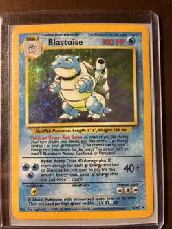 Pokemon TCG Blastoise Base Set Holofoil 2/102 - Image 1