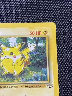 1999 Pokemon TCG Pikachu Card 60/64 Jungle 1st Edition Red Cheeks - Image 3