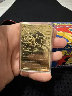 23K Gold Plated CHARIZARD Trading Card 1999 Burger King Pokemon Ball - Image 4