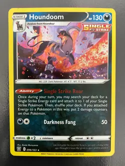 Houndoom 096/163 Holo Rare Battle Styles | MP | Pokemon Trading Card TCG - Image 1