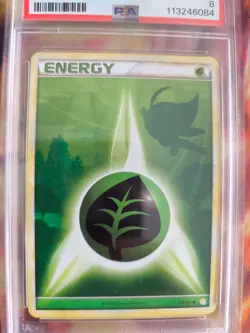 Pokemon Card Grass Energy Celebi HGSS Heartgold Soulsilver Pflanze Deutsch PSA 8 - Image 3