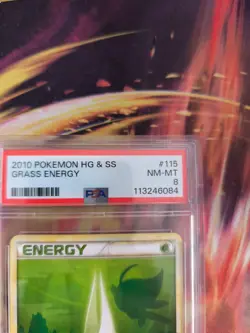 Pokemon Card Grass Energy Celebi HGSS Heartgold Soulsilver Pflanze Deutsch PSA 8 - Image 4