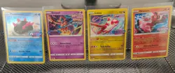 Pokemon TCG Fusion Strike Prerelease Promo 4-card Full Set Near Mint Condition - Image 1