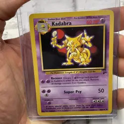 KADABRA - 46/130 - Base Set 2 - Pokemon Card - NM Vintage WOTC TCG Nintendo Vtg - Image 1