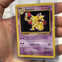 KADABRA - 46/130 - Base Set 2 - Pokemon Card - NM Vintage WOTC TCG Nintendo Vtg - Image 2