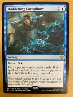 MTG 1x Maddening Cacophony # 67 Zendikar Rising Magic the Gathering Card x1 NM - Image 1