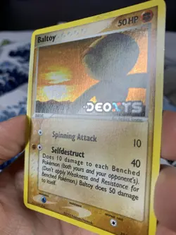 Pokemon Card Ex Deoxys Baltoy 53/107 2005 Reverse Holo NM - Image 4