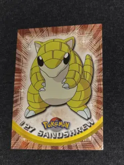 Sandshrew #27 Topps Series Pokemon Card Non Holo 1999 NM - Image 1