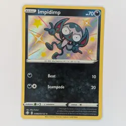 Impidimp SV083/SV122 Shining Fates Shiny Holo Rare Pokemon TCG Card NM - Image 1