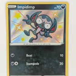 Impidimp SV083/SV122 Shining Fates Shiny Holo Rare Pokemon TCG Card NM - Image 2