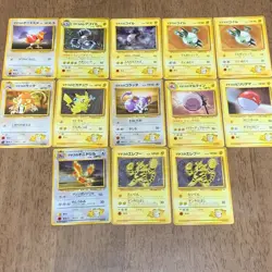 Lt. Surge’s Pokemon Card Lot 13pcs Gym Heroes Japanese Vintage Worn Played Condi - Image 1