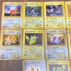Lt. Surge’s Pokemon Card Lot 13pcs Gym Heroes Japanese Vintage Worn Played Condi - Image 2