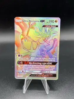 Pokemon English Card Forbidden Light Ultra Necrozma GX 140/131 Full Art LP BJ3 - Image 1