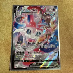 Sylveon Vmax Rapid Strike Brilliant Stars Trainer Gallery TG15/TG30 Pokemon Card - Image 1