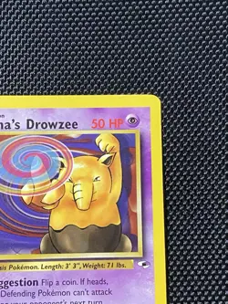 Sabrina's Drowzee 92/132 1st Edition Gym Heroes Pokemon Card Near Mint - Image 3