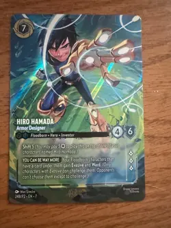 Hiro Hamada - Armor Designer (Store Championship) 24 Disney Lorcana Promo Cards - Image 1