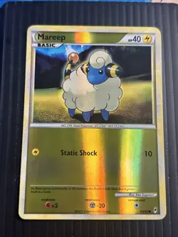Pokemon Mareep Reverse Holo Card 63/95 Common Call of Legends Series - Image 2