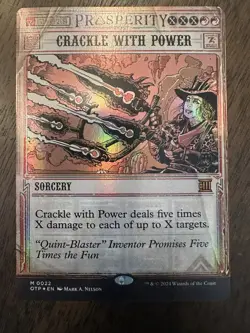 Crackle with Power : MTG *FOIL* Outlaws of Thunder Junction #0022 / NM - Image 1