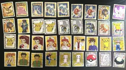 HUGE Pokemon Vintage 1999 Merlin Sticker Lot Of 250+: Near Mint, Holos, More!?? - Image 2