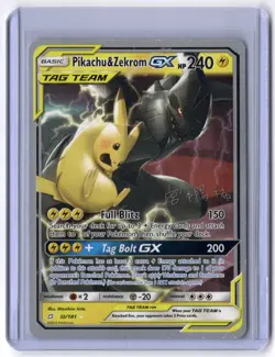 Pikachu & Zekrom GX 33/181 Ultra Rare Holo NM Pokemon SM - Team Up - Image 1