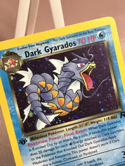 Dark Gyarados 8/82 1st Edition Holo SWIRL Team Rocket WOTC Pokemon TCGKITTEN - Image 3