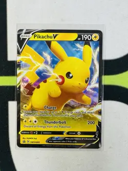 Pokemon TCG Pikachu V SWSH Black Star Promos SWSH061 Holo Promo NM - Image 1