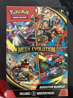 Pokemon Mega Evolution Booster Bundle (Includes 6 Booster Packs) Unopened Box - Image 1