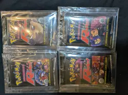 All HeavyU Team rocket Booster Pack Pokemon WOTC Art Set - Image 2
