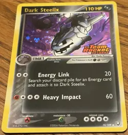 Dark Steelix 10/109 STAMPED EX Team Rocket Returns?? SWIRL?? NM Holo Pokemon - Image 1