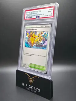 2024 Pokemon English Paradise Resort Promo SVP 150 World Championships '24 PSA 9 - Image 1