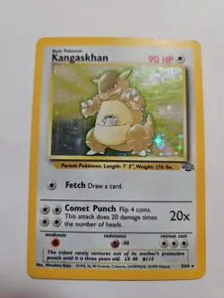 Pokemon TCG Kangaskhan Jungle 5/64 Holo Unlimited Holo Rare - Image 1