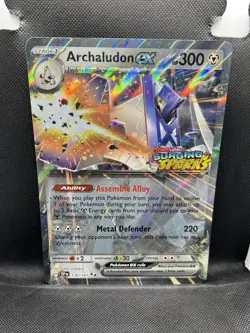 Archaludon ex 130/191 JUMBO SURGING SPARKS STAMP DOUBLE RARE Pokemon STAMPED - Image 1