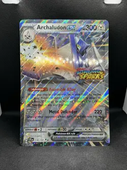 Archaludon ex 130/191 JUMBO SURGING SPARKS STAMP DOUBLE RARE Pokemon STAMPED - Image 3