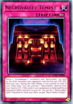 Necrovalley Temple - SOFU-EN068 - Rare - 1st Edition Yugioh - Image 1