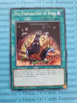 Pre-Preparation of Rites - WISU-EN056 - Rare - 1st Edition Yugioh - Image 1