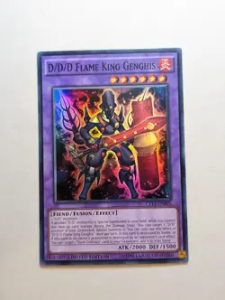 Yugioh - D/D/D Flame King Genghis - CT13-EN005 - Super Rare Limited Edition - Image 1